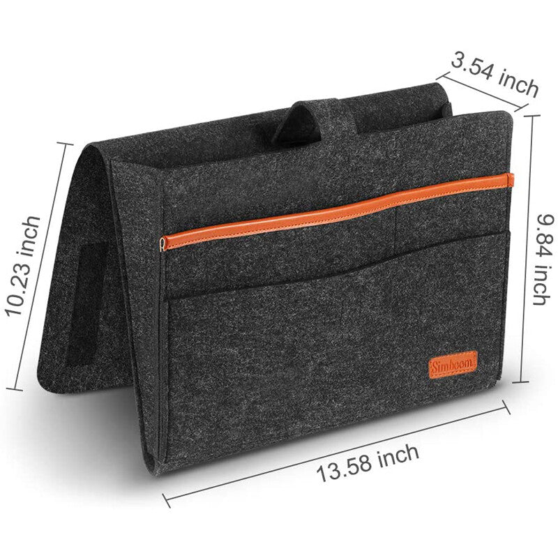 Felt Bedside Sofa Arm Rest Tidy Storage Organizer Holder Chair Couch Hanging Bag