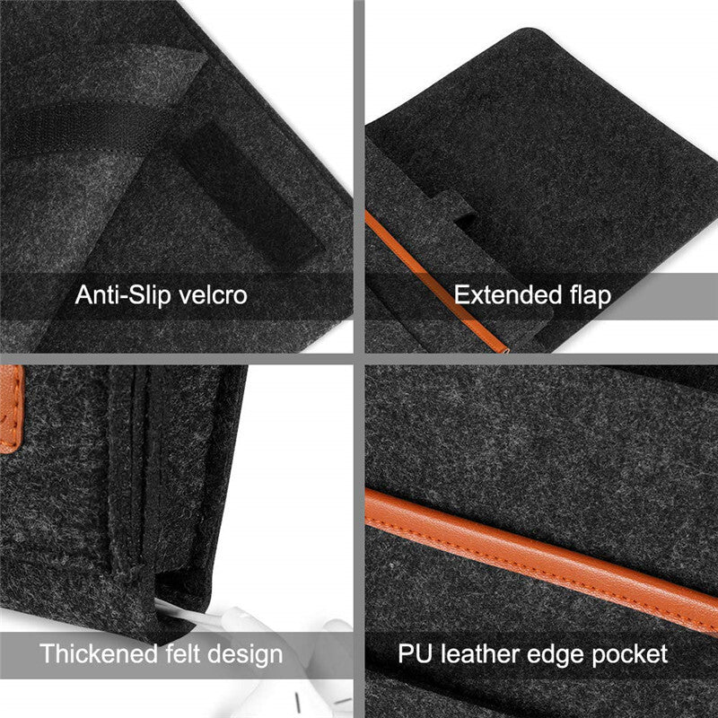 Felt Bedside Sofa Arm Rest Tidy Storage Organizer Holder Chair Couch Hanging Bag