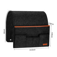 Felt Bedside & Sofa Storage Organizer No-Drill Hanging Pocket for Phones, Remotes & Essentials